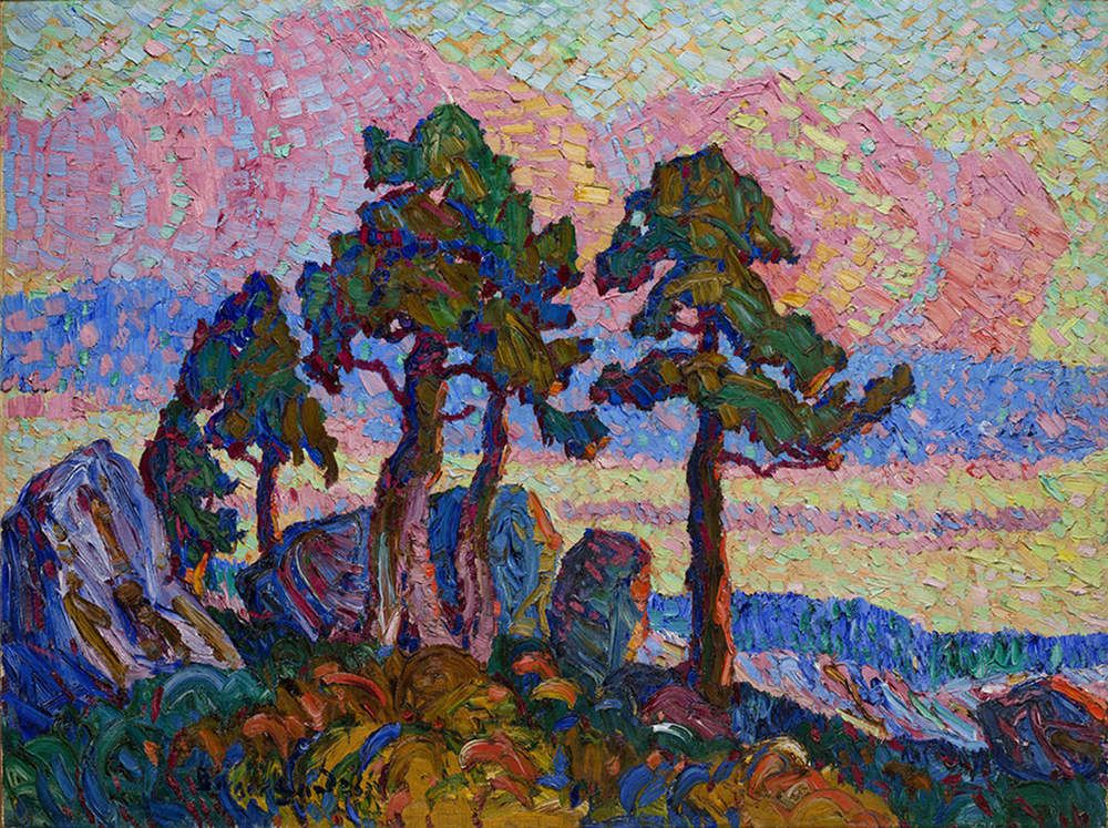 Sunset in the Mountain