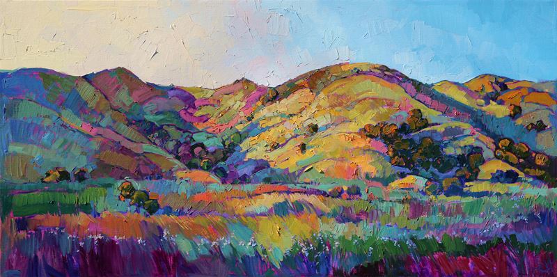 California Greens, oil on canvas by Erin Hanson, 2014