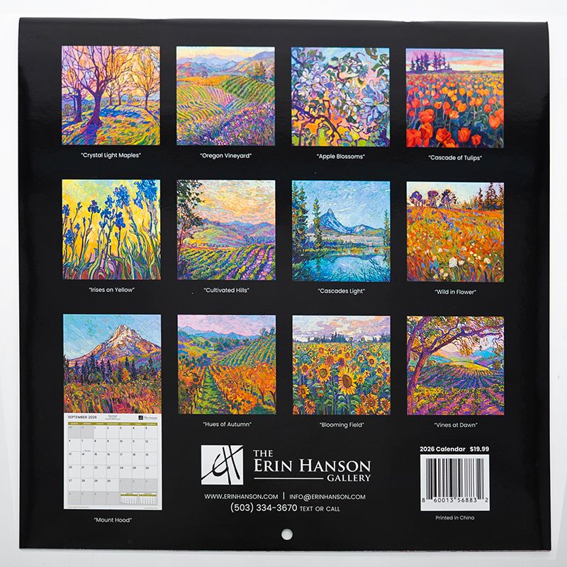 2026 Wall Calendar - Oregon Landscapes Image 1