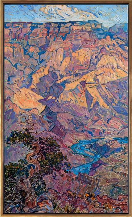 I think my favorite view of the Grand Canyon is from Hopi Point on the South Rim. From here, you are more isolated from the crowds, especially at dawn. You can see all the way down to the turquoise waters of the Colorado River. Since Hopi Point is on a protrusion out into the canyon, it feels like you are surrounded by almost 360 degrees of stunning canyon. As the sun slowly clears the horizon, the colors and shadows quickly change during Arizona's desert golden hour light.