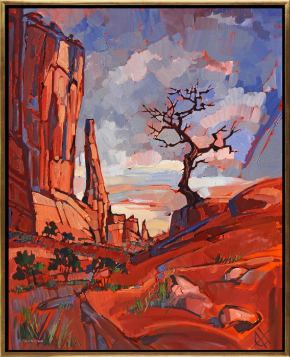 About the Painting:<br/>An early painting of Arches National Park, here you can see how Hanson was experimenting to figure out how to make the colors in her paint as saturated and bright as the landscapes she saw in person.</p><p>This classic painting is being sold on consignment.</p><p>Exhibited: St George Art Museum, Utah, in a solo exhibition celebrating the National Park's centennial: <i>Erin Hanson's Painted Parks</i>, 2016.</p><p><i><a href="https://www.erinhanson.com/Event/ContemporaryImpressionismatGoddardCenter" target="_blank">Open Impressionism: The Works of Erin Hanson</i></a>, a 10-year retrospective and study of the development of Open Impressionism at The Goddard Center in Ardmore, OK. </p><p>Exhibited: <i>Erin Hanson: Landscapes of the West</i> at Sears Art Museum in St. George, Utah, in 2024.